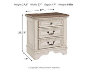 Realyn Twin Upholstered Panel Bed, Chest, Vanity and Nightstand - B743B99