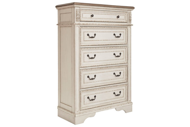 Realyn Two - tone Chest of Drawers - Lara FurnitureChest