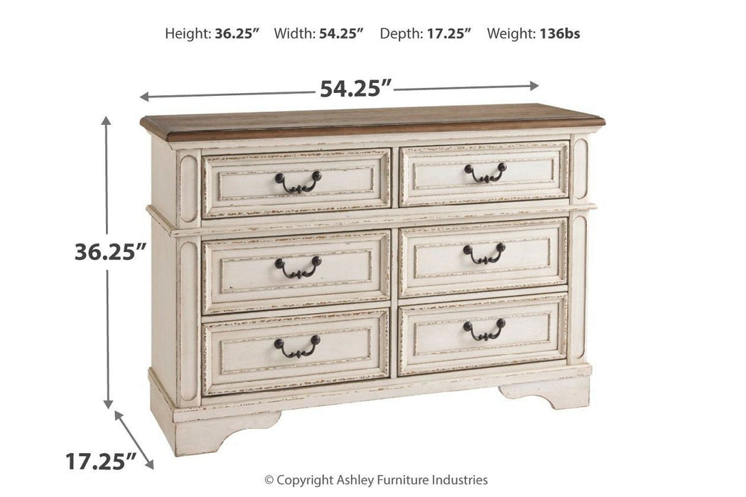 Realyn Two - tone Dresser - Gate FurnitureDresser