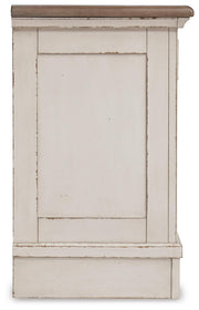 Realyn Two-tone Full Panel Bed, Dresser, Mirror and Nightstand - B743B85