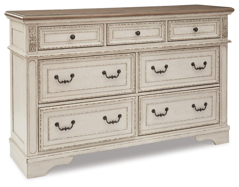 Realyn Two-tone King Bed, Dresser and 2 Nightstands - B743B60
