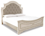 Realyn Two-tone King Panel Bed, Dresser, Chest and 2 Nightstands - B743B75