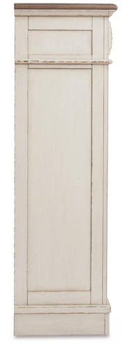 Realyn Two-tone King Panel Bed, Dresser, Mirror, Chest, Vanity and Nightstand - B743B58