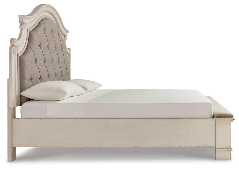 Realyn Two-tone King Storage Bed, Dresser, Chest and 2 Nightstands - B743B69
