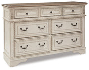 Realyn Two-tone King Storage Bed, Dresser, Chest and 2 Nightstands - B743B69
