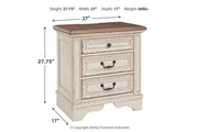 Realyn Two - tone Nightstand - Lara FurnitureNightstand