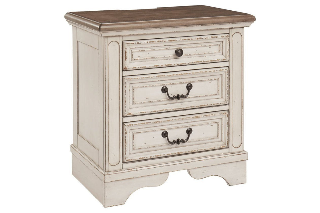 Realyn Two - tone Nightstand - Gate FurnitureNightstand