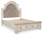 Realyn Two-tone Queen Panel Bed, Dresser, Mirror, Chest and Nightstand - B743B46