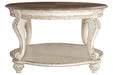 Realyn White/Brown Coffee Table - Gate FurnitureCoffee Table
