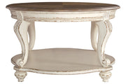 Realyn White/Brown Coffee Table - Lara FurnitureCoffee Table