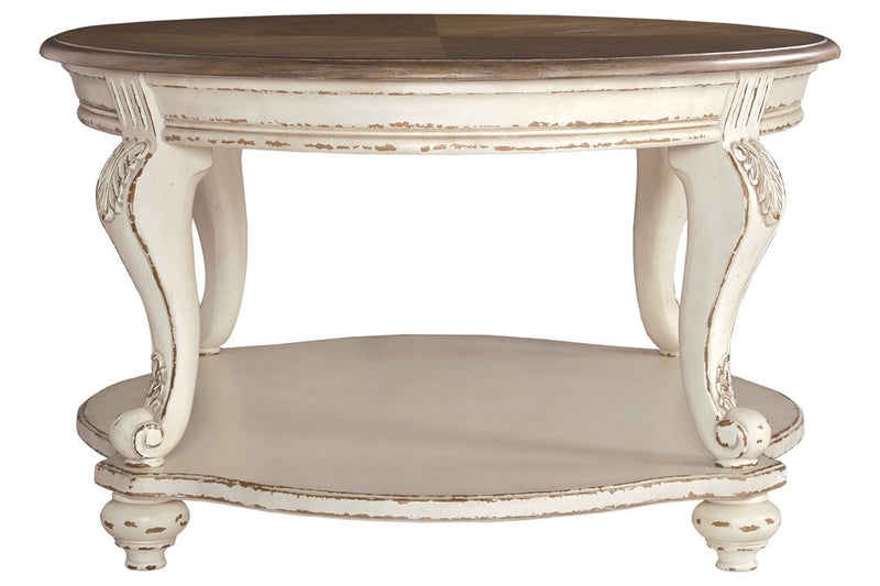 Realyn White/Brown Coffee Table - Lara FurnitureCoffee Table