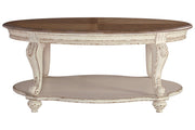 Realyn White/Brown Coffee Table - Lara FurnitureCoffee Table