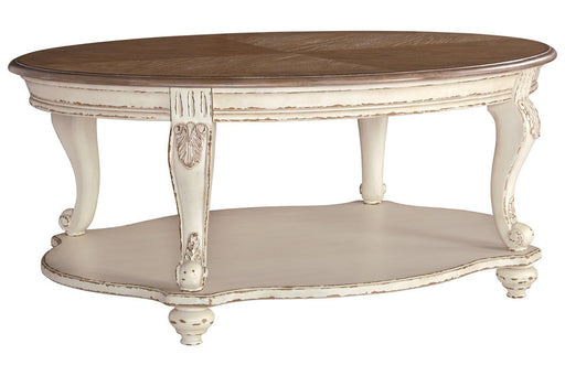 Realyn White/Brown Coffee Table - Lara FurnitureCoffee Table