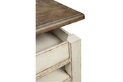 Realyn White/Brown Coffee Table with Lift Top - Lara FurnitureCoffee Table