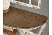 Realyn White/Brown Sofa Table - Lara FurnitureSofa Table