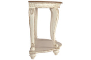 Realyn White/Brown Sofa Table - Lara FurnitureSofa Table