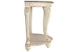 Realyn White/Brown Sofa Table - Gate FurnitureSofa Table