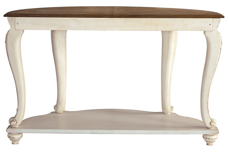 Realyn White/Brown Sofa Table - Lara FurnitureSofa Table