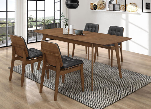 Redbridge Rectangular 5-piece Dining Set Natural Walnut - 106591-S5K