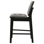 Redbridge Upholstered Counter Chair Grey and Black (Set of 2) - 193969BLK