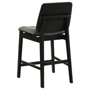 Redbridge Upholstered Counter Chair Grey and Black (Set of 2) - 193969BLK