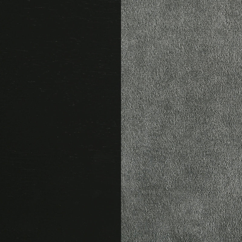 Redbridge Upholstered Side Chair Grey and Black (Set of 2) - 193962BLK