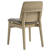 Redbridge Upholstered Side Chair Grey and Natural Oak (Set of 2) - 193962NAT