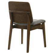 Redbridge Upholstered Side Chair Grey and Walnut (Set of 2) - 193962WAL