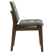 Redbridge Upholstered Side Chair Grey and Walnut (Set of 2) - 193962WAL
