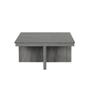 Reef – Gray 5PC Coffee Table Set. Includes 4 Cushioned Storage Ottomans - T144-C-Table