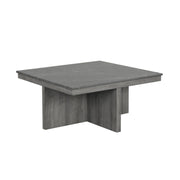 Reef – Gray 5PC Coffee Table Set. Includes 4 Cushioned Storage Ottomans - T144-C-Table