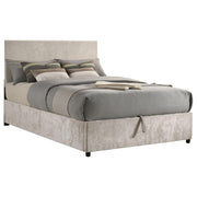 Reeves Upholstered Full Lift-Top Storage Platform Bed Beige - 315918BGEF