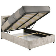 Reeves Upholstered Full Lift-Top Storage Platform Bed Beige - 315918BGEF