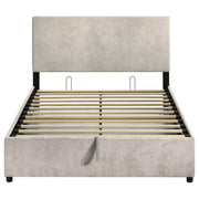 Reeves Upholstered Full Lift-Top Storage Platform Bed Beige - 315918BGEF