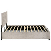Reeves Upholstered Full Lift-Top Storage Platform Bed Beige - 315918BGEF