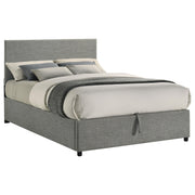 Reeves Upholstered Full Lift-Top Storage Platform Bed Grey - 315918GRYF