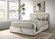 Reeves Upholstered Queen Lift-Top Storage Platform Bed Beige - 315918BGEQ