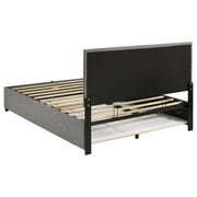 Reeves Upholstered Queen Lift-Top Storage Platform Bed Grey - 315918GRYQ