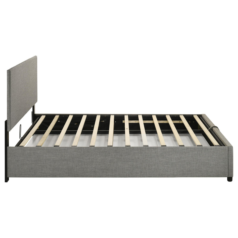 Reeves Upholstered Queen Lift-Top Storage Platform Bed Grey - 315918GRYQ