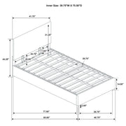 Reeves Upholstered Twin Lift-Top Storage Platform Bed Beige - 315918BGET