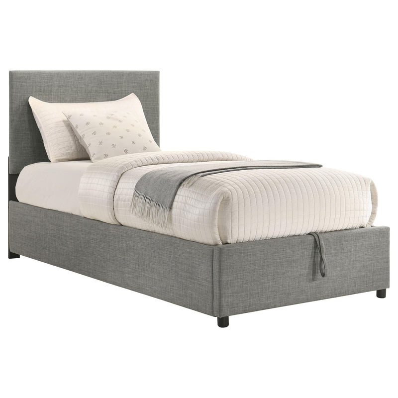 Reeves Upholstered Twin Lift-Top Storage Platform Bed Grey - 315918GRYT