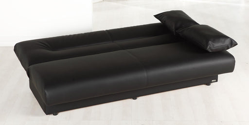 Regata 3 Seat Sleeper (Escudo Black - Pu) 1 Piece - Gate FurnitureSleeper Sofa