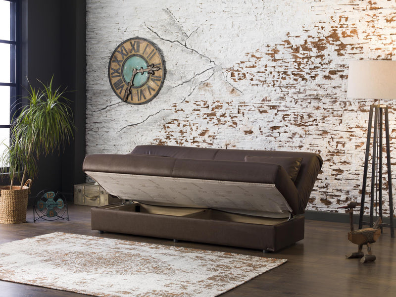 Regata 3 Seat Sleeper (Silverado Chocolate) 1 Piece - Lara FurnitureSleeper Sofa