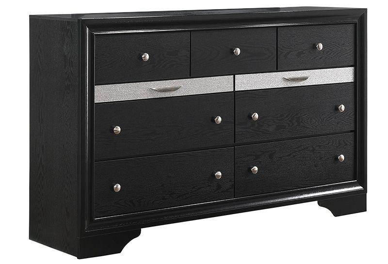 Regata Black Storage Platform Bedroom Set - Lara FurnitureBedroom Set