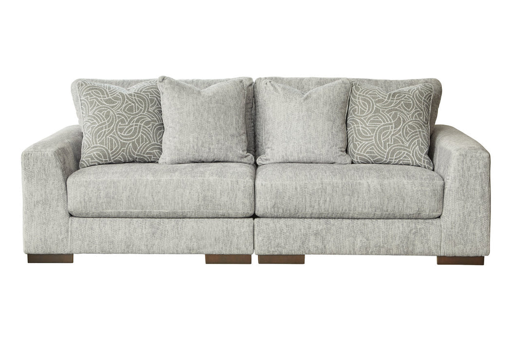 Regent Park Pewter 2 - Piece Loveseat - Gate FurnitureLoveseat