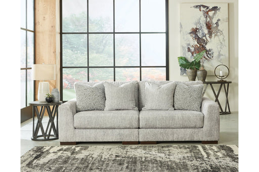 Regent Park Pewter 2 - Piece Loveseat - Gate FurnitureLoveseat