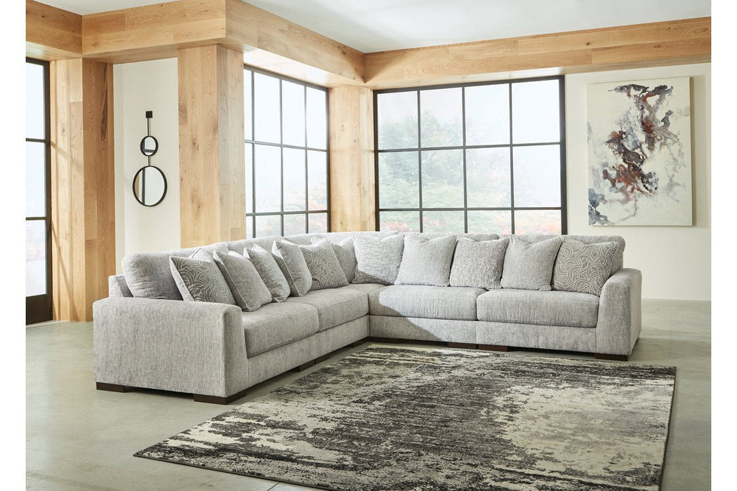 Regent Park Pewter 5 - Piece Sectional - Gate FurnitureSectional