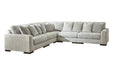 Regent Park Pewter 5 - Piece Sectional - Gate FurnitureSectional