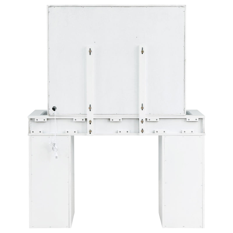 Regina Makeup Vanity Table Set with Lighting White - 930245
