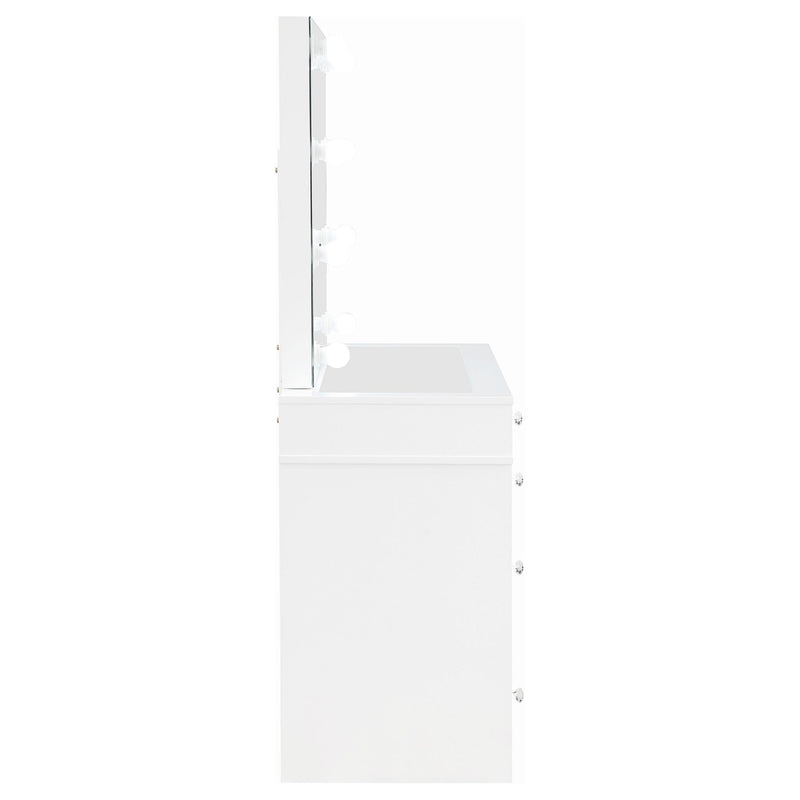 Regina Makeup Vanity Table Set with Lighting White - 930245